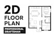 convert PDF, images in 2d floor plan and house layout design