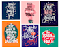 illustrate and draw your text in hand lettering style