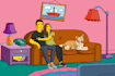 draw you in custom yellow cartoon portrait