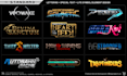 create a title logo creation for comic books, games, movies, and novels