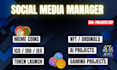 be social media manager for crypto, defi, dao, ai, nft, and token project