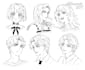 draw facial expression of your character in anime style