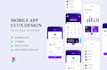 build clickable mobile app UI UX design with figma app prototype