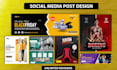 be your social media designer for daily post