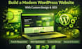 design redesign wordpress website, website development as a full stack developer