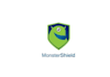 design illustrate dynamic monster shield logo