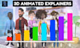create 3d animated explainer and marketing video for you