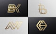 create a modern and minimalist monogram logo for your brand