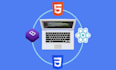 create responsive websites in HTML, CSS, javascript, bootstrap and react js