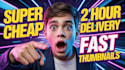 design attractive thumbnail within 2 hour for any video