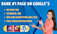 do technical and on page SEO optimization for wordpress website