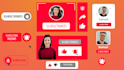 create awesome youtube subscribe animation and like button