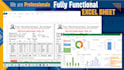 create and fix excel sheet, pivot chart, pivottable, formula function, dashboard