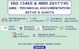 prepare qms, technical file, iso13485 I mdr2017 745 l audits