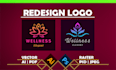 fix, revamp, modify, alter, edit, redesign your current logo