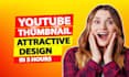 design  amazing youtube thumbnail fast deliver