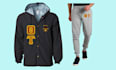 do bulk typography logo hoodie, pants, and shirt design