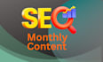 write bulk or monthly 30 articles, blog posts with images