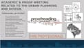 professionally edit, proofread, and write urban planning research articles