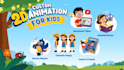 create custom 2d animation for kids educational videos
