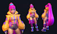 do a stylized 3d game character