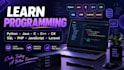 teach you python java c cpp csharp sql php js laravel