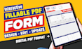 design fillable PDF form, checklist, worksheet, and questionnaire form