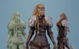 create 3d character models for games, films,