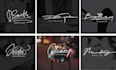 design  artistic signature logo and handwritten autograph