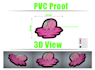 design premium soft pvc rubber patches with 3d detailing