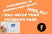 create facebook and instagram business page