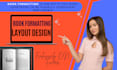 do kdp ebook formatting, book formatting and layout design