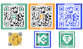 create  qr code design for the crypto wallet in 2 hrs