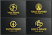 do an awesome modern christian church or charity logo