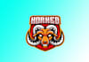 design creative skull goat head mascot logo with satisfaction guaranteed