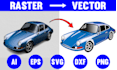 convert drawing into digital art, vector tracing logo and image