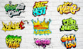 do streetwear style graffiti art, logo, and illustration for you