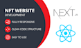 do blockchain, crypto, nft landing pages front end development using react js