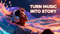 create 2d animated music video with storytelling and visuals
