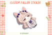 custom fallen sticker from genshin impact