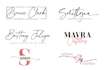 design handwritten, scripted, cursive signature logo design