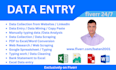 do data entry, copy paste, web research, data collection, excel data entry job