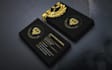create a luxury professional business card with a qr code