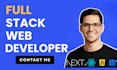 do website development, react js, next js full stack development