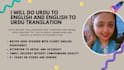 english to urdu translation and urdu to english translation