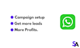 setup high quality leads generation whatsapp ad campaign