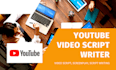 write engaging youtube video scripts, script writing, screenplay, video script