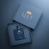 design perfume, cosmetic product label, box packaging