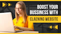 create minimal website for home and office cleaning services