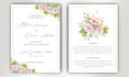 create elegant and personalised wedding invitations with watercolour florals